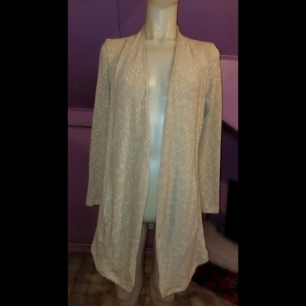Anthropologie Bordeaux women's open front Cardigan
